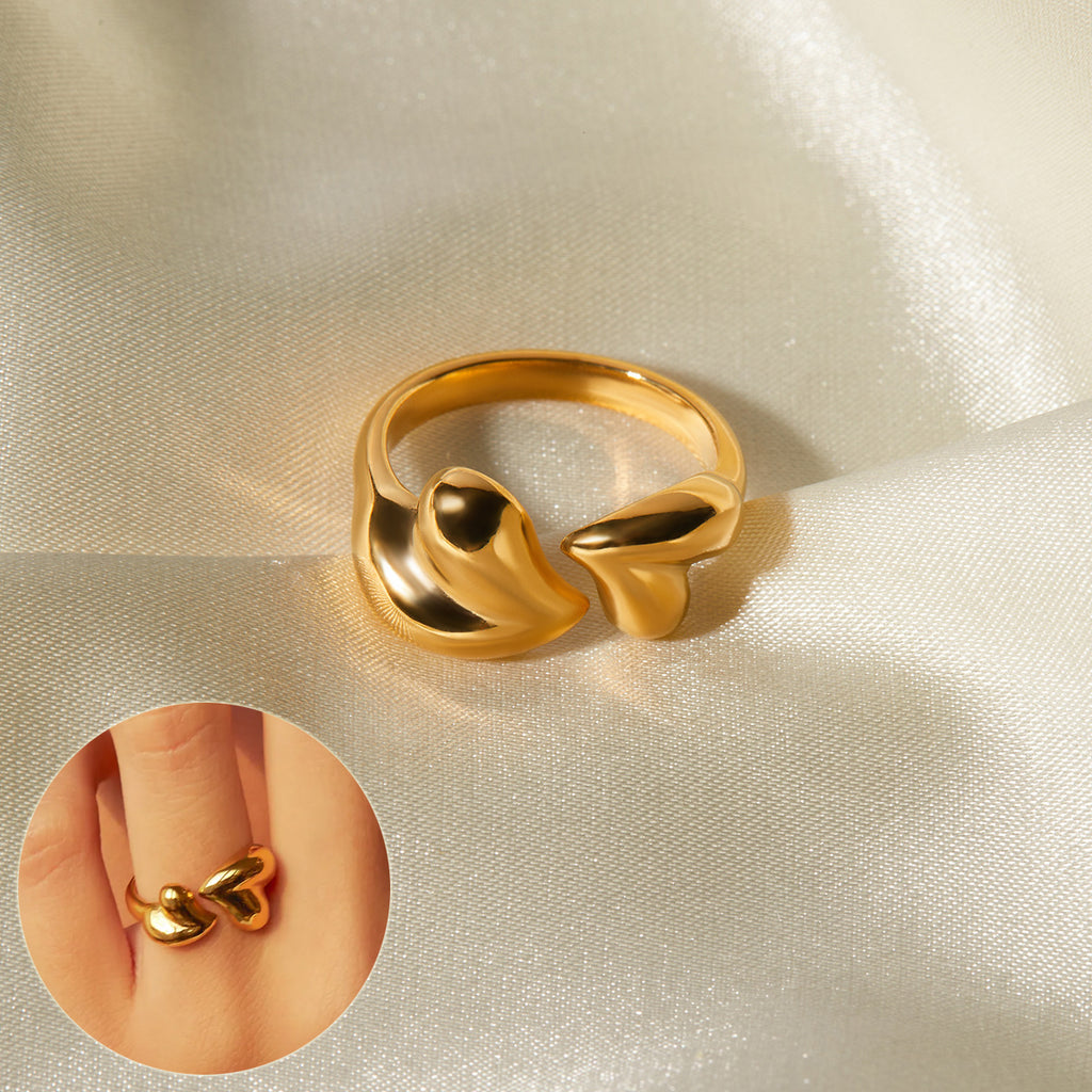 Heart Shape Open Rings