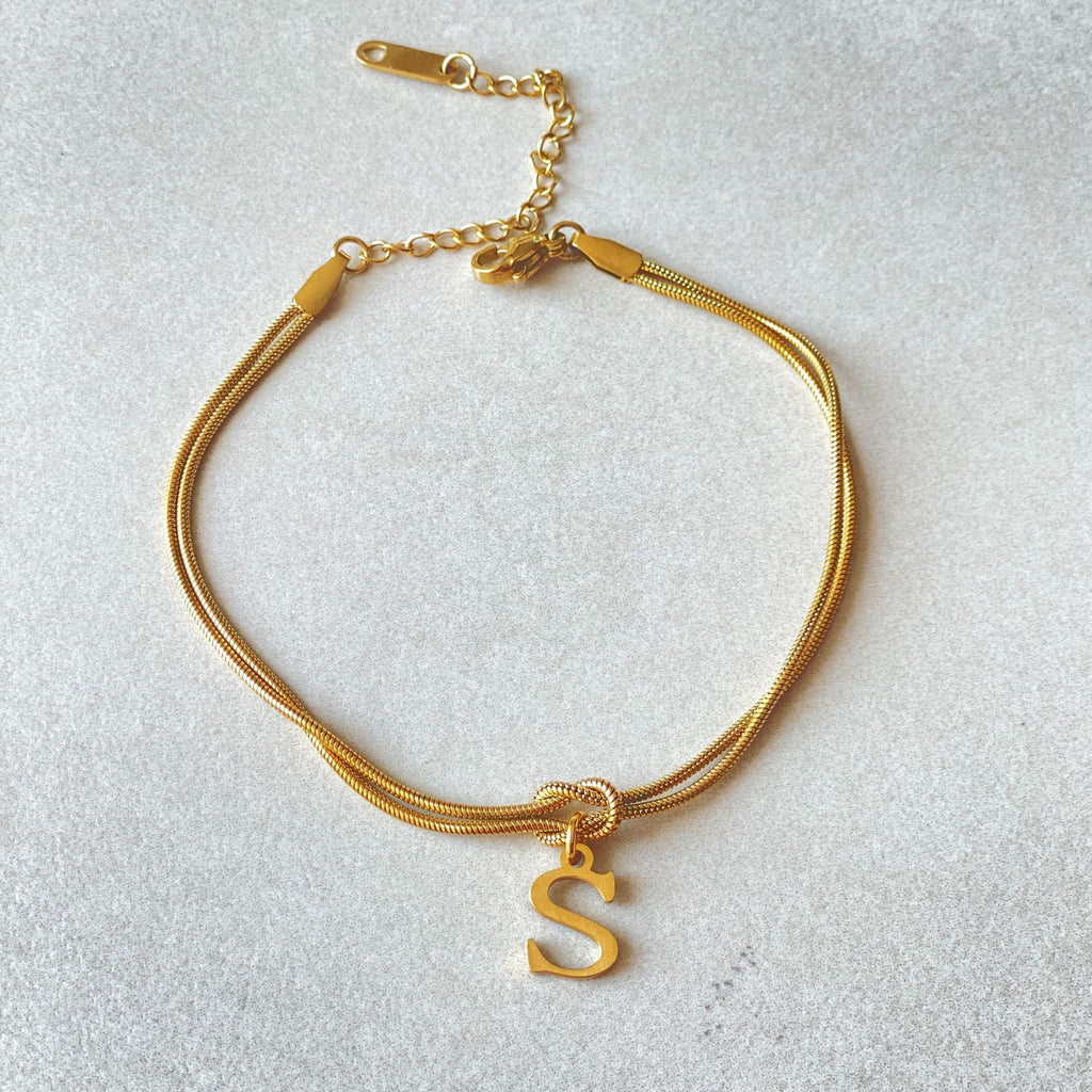 Letter Love Knot Bracelets