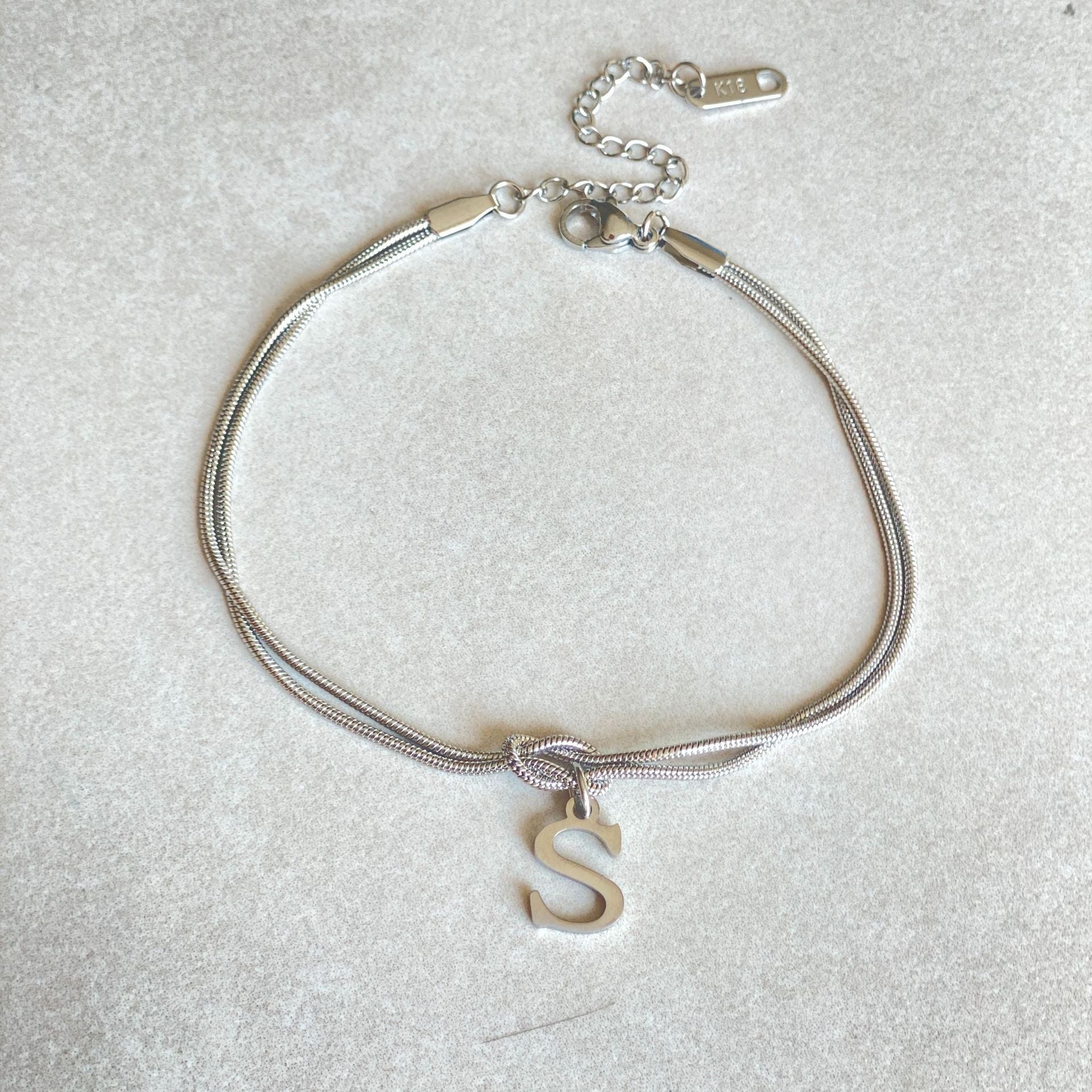 Letter Love Knot Bracelets