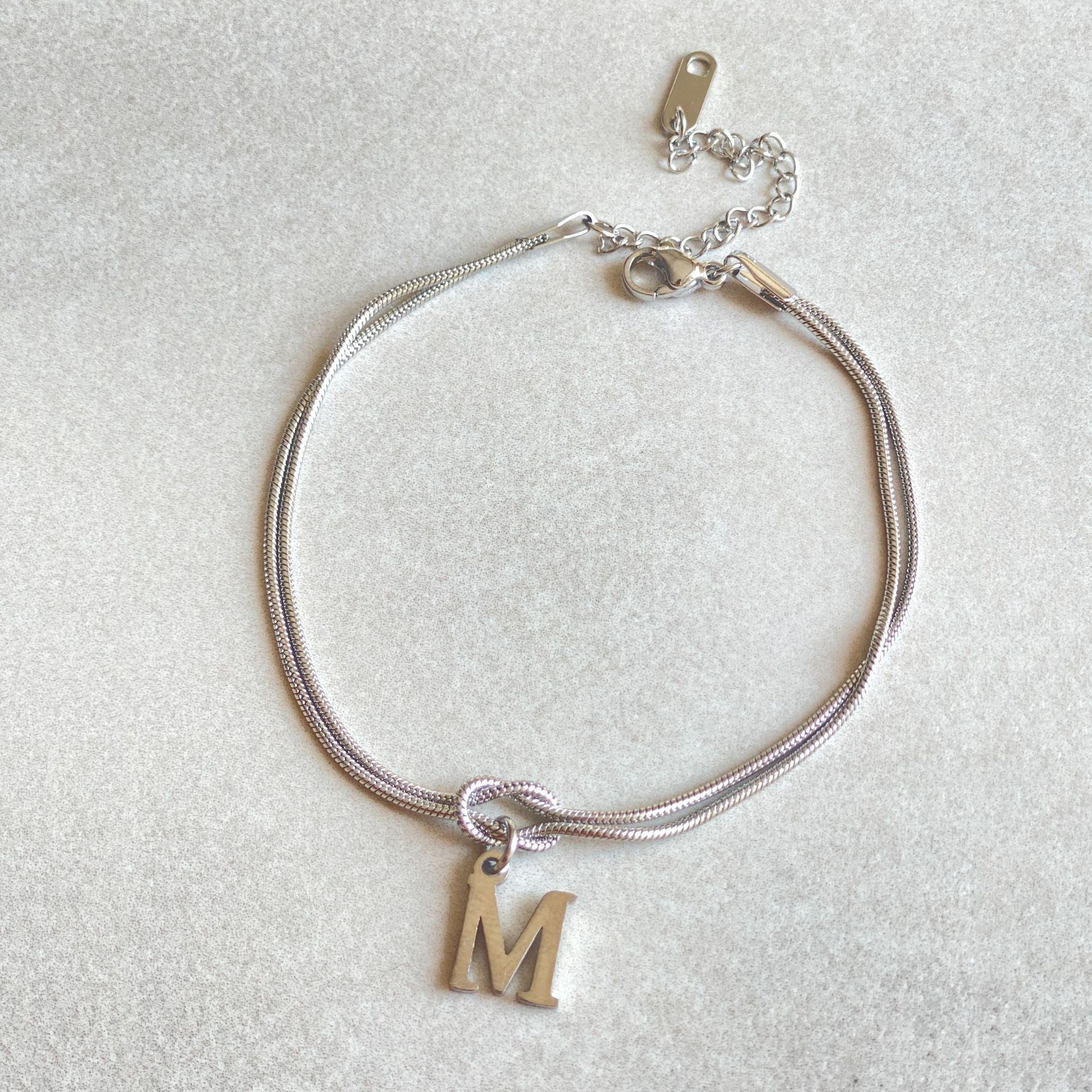 Letter Love Knot Bracelets