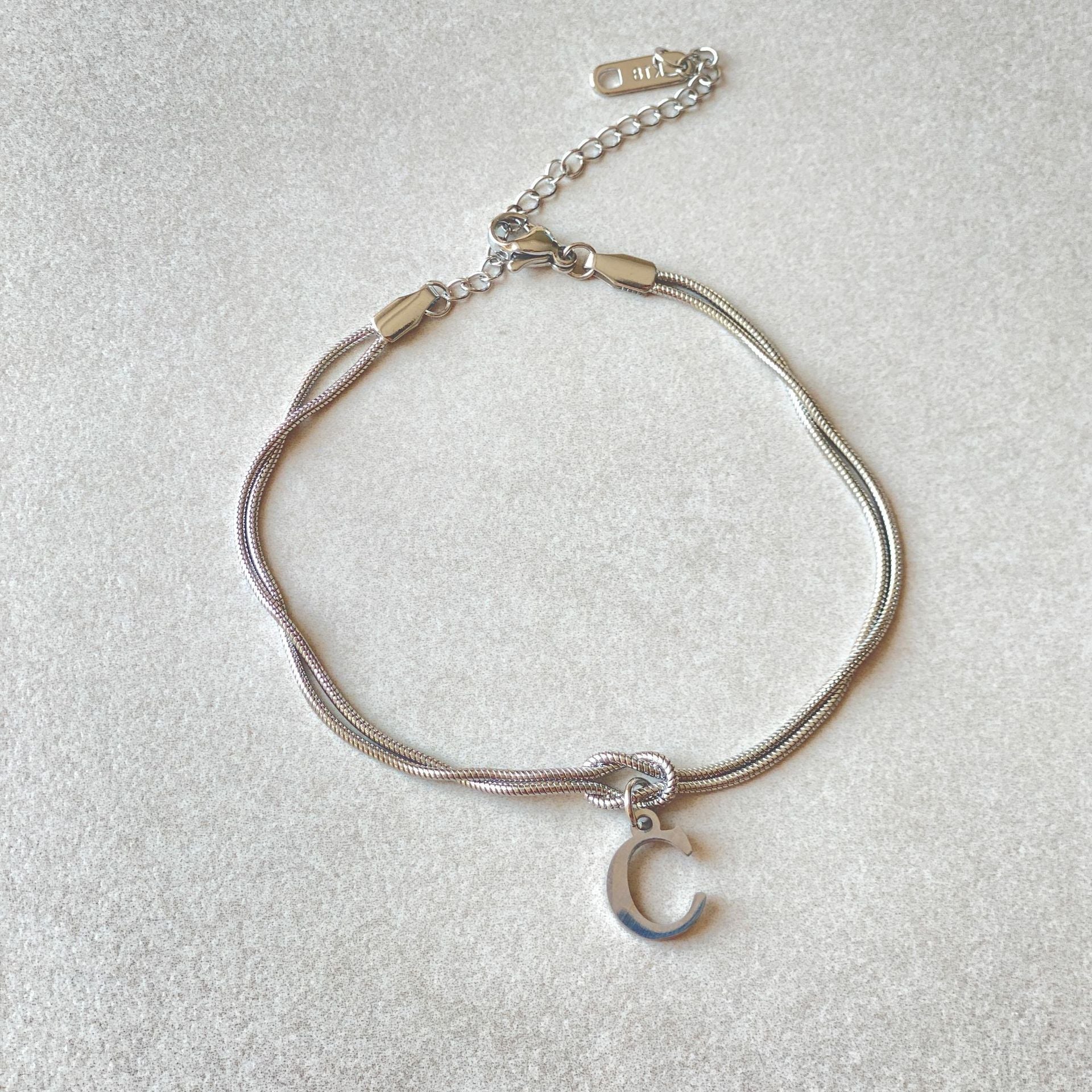 Letter Love Knot Bracelets