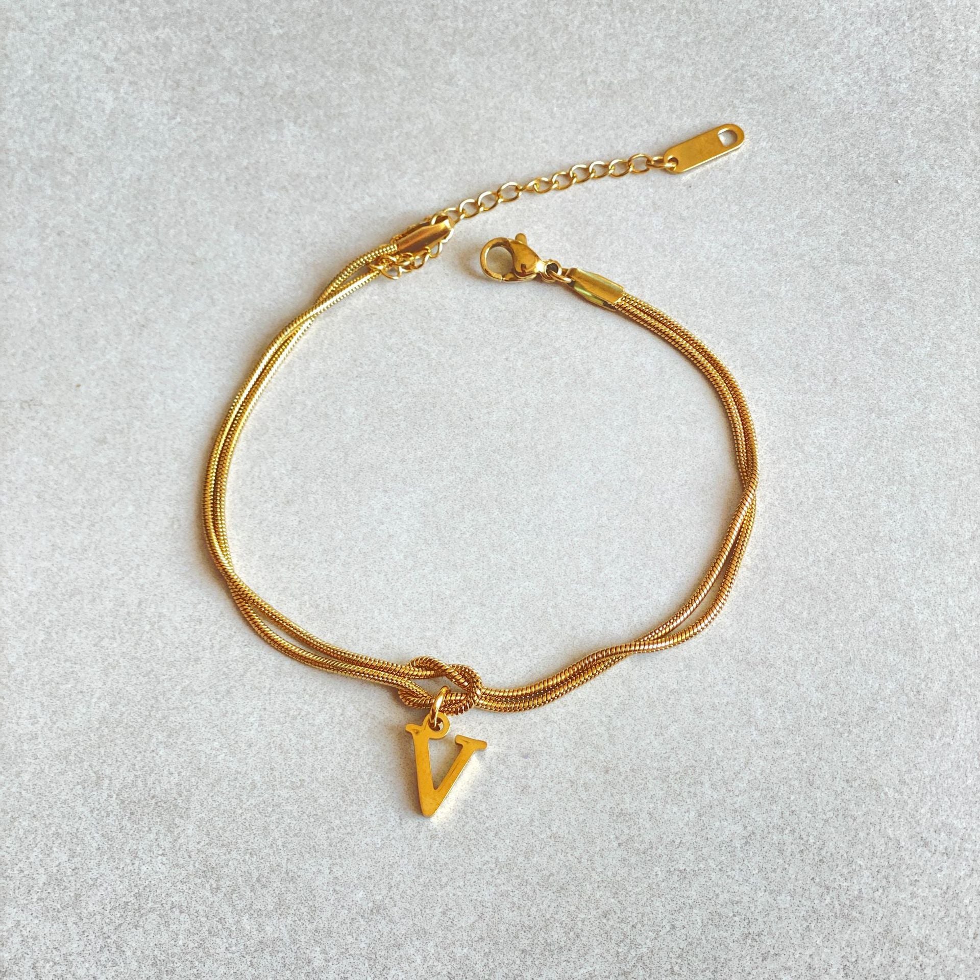Letter Love Knot Bracelets