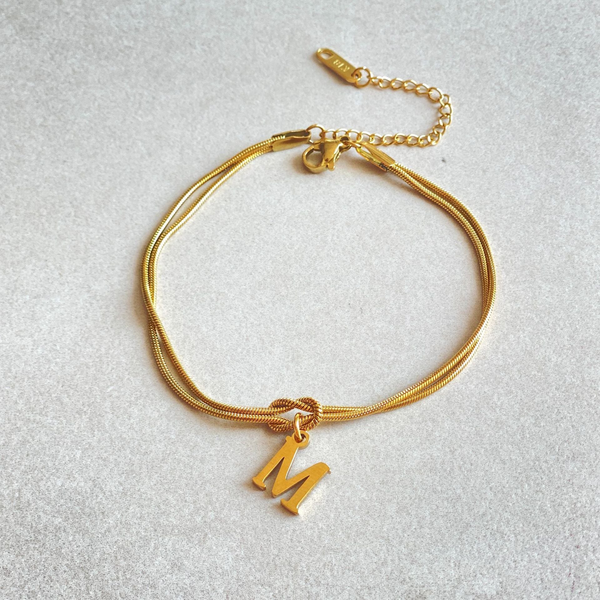Letter Love Knot Bracelets