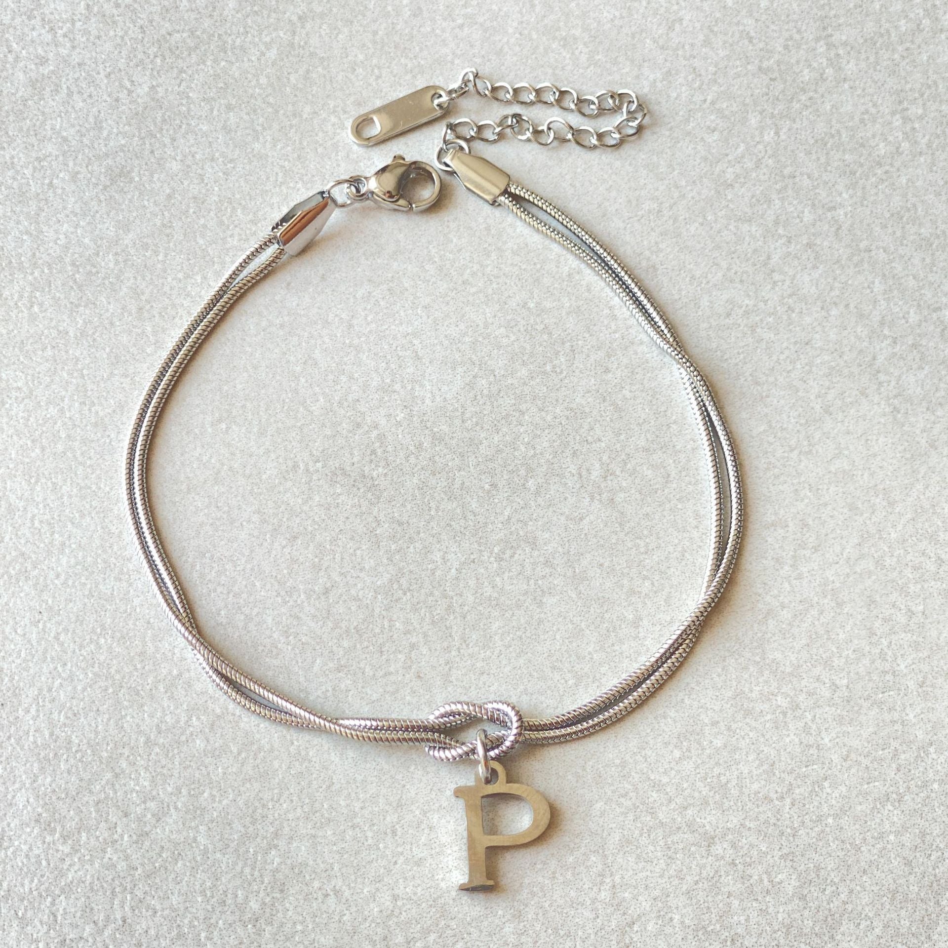 Letter Love Knot Bracelets