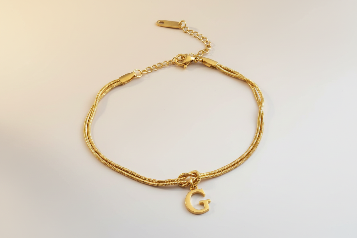 Letter Love Knot Bracelets