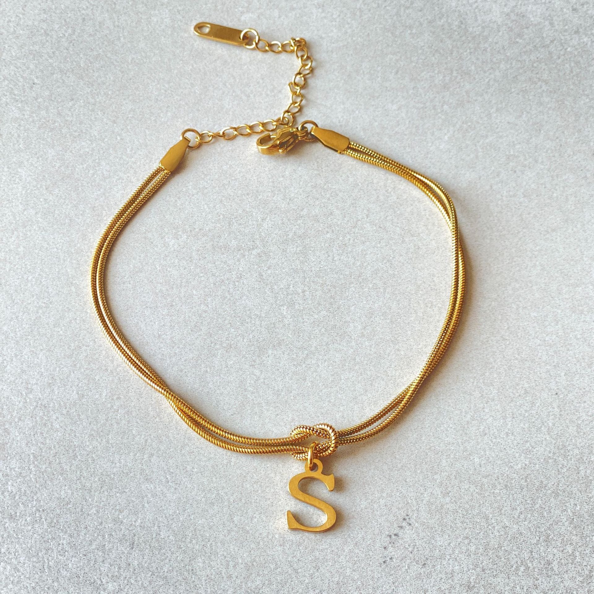 Letter Love Knot Bracelets