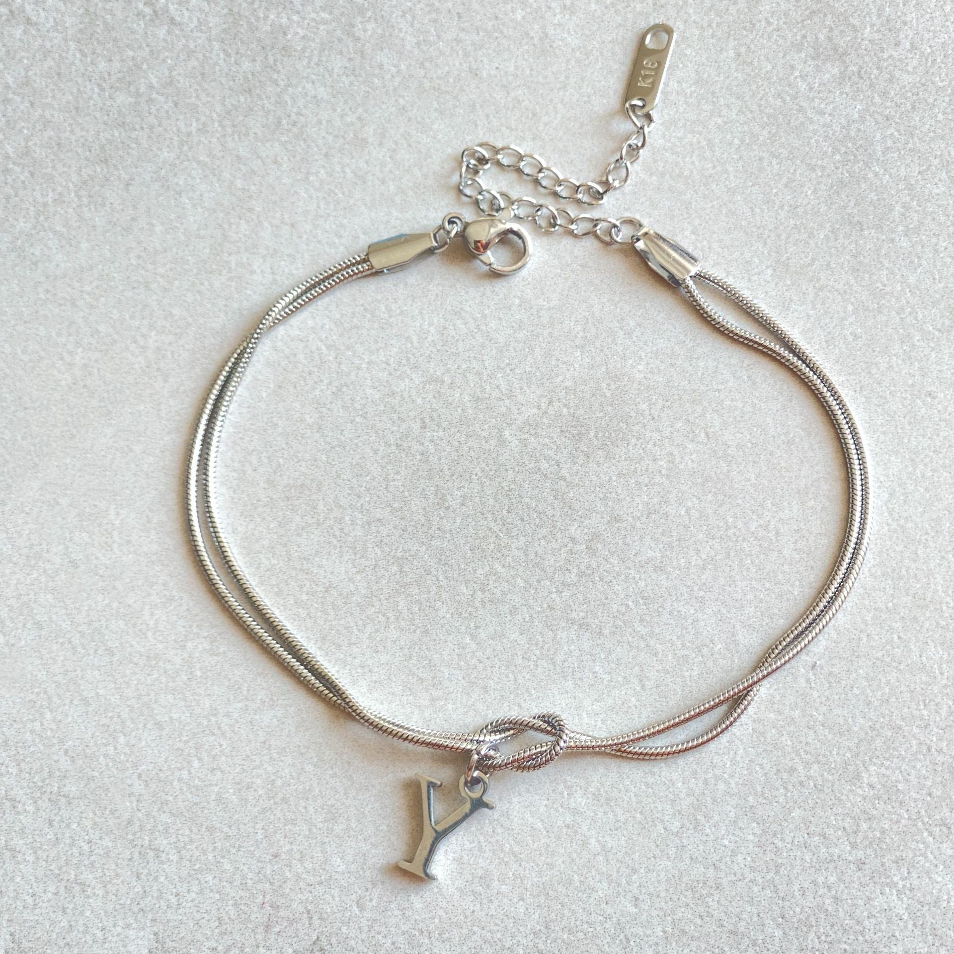 Letter Love Knot Bracelets