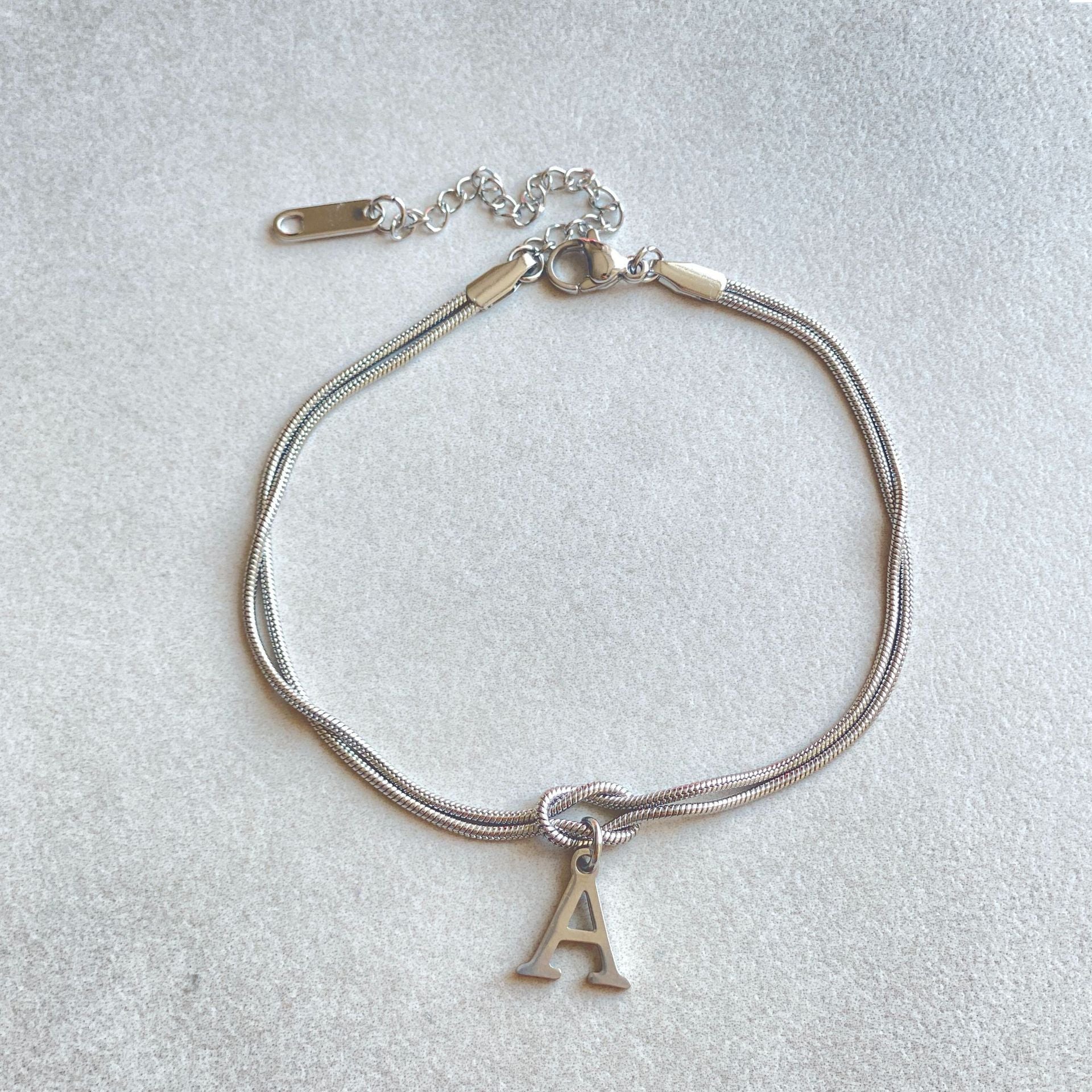Letter Love Knot Bracelets